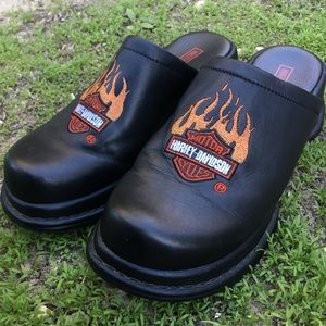 Harley Davidson Clogs (slip on mules)